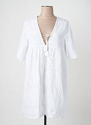 Rochie scurtă alb ZABAIONE femeie