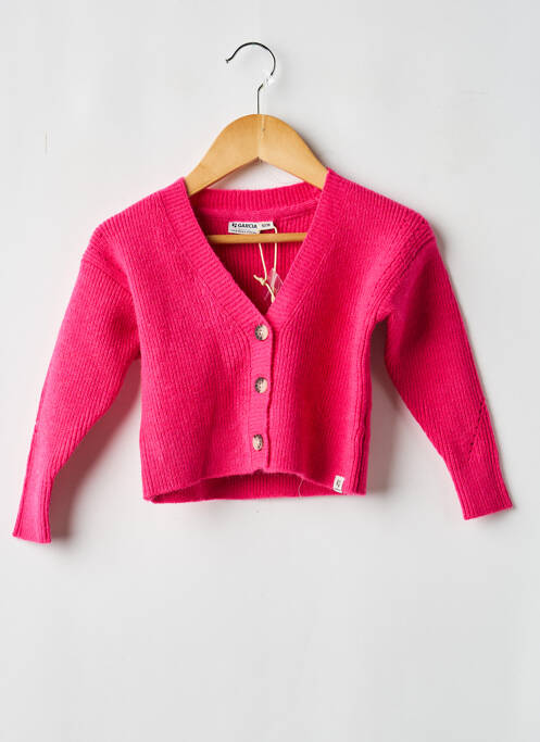 Vestă cu mâneci lungi roz GARCIA fille
