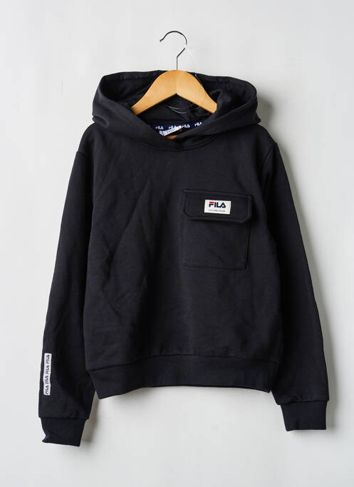 Hanorac cu glugă negru FILA fille