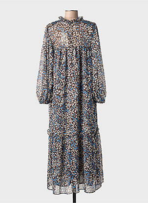Rochie lungă maro MANGO femeie