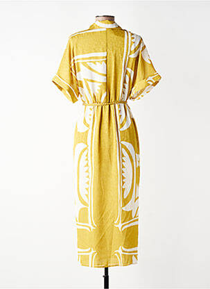 Rochie lungă galben MANGO femeie