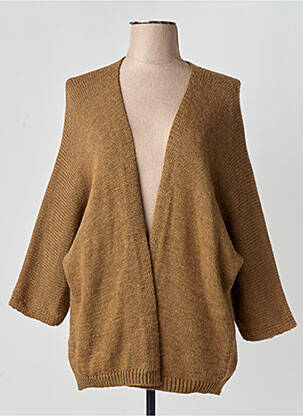 Vestă cu mâneci lungi maro TERRA DI SIENA femme