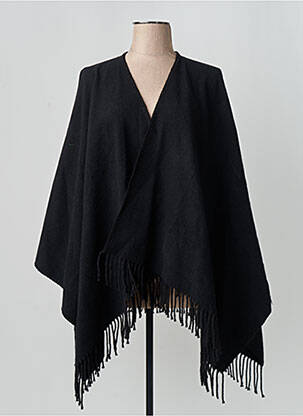 Poncho negru YUGEN femme