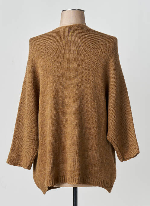 Vestă cu mâneci lungi maro TERRA DI SIENA femme