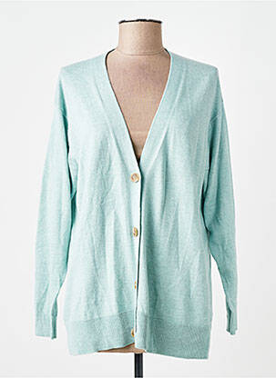 Vestă cu mâneci lungi verde MANGO femme