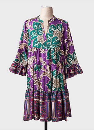 Rochie midi violet TERRA DI SIENA femeie