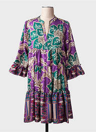 Rochie midi violet TERRA DI SIENA femeie