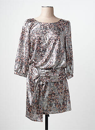Rochie midi argintiu ASTRID BLACK LABEL femeie