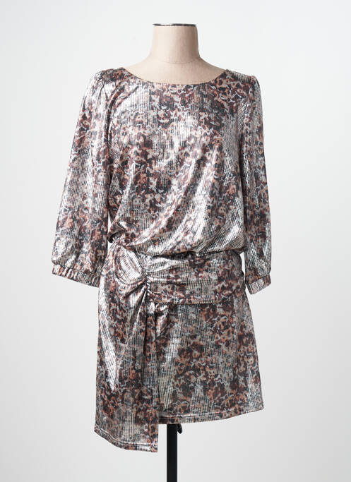 Rochie midi argintiu ASTRID BLACK LABEL femme