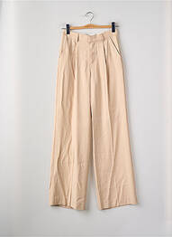 Pantalon drept bej MANGO femme