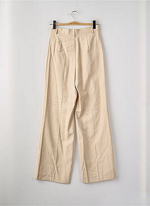 Pantalon drept bej MANGO femeie