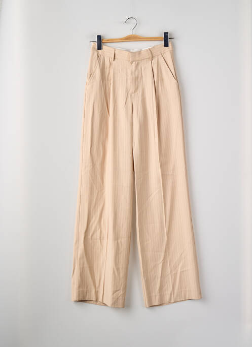 Pantalon drept bej MANGO femme