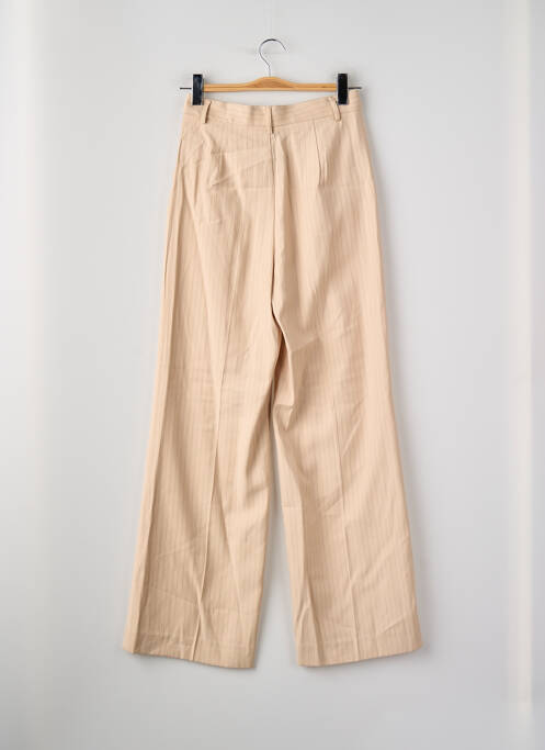 Pantalon drept bej MANGO femme