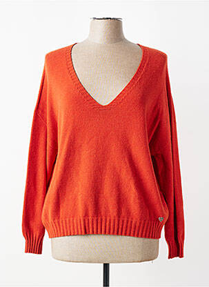 Pulover portocalie AMELIE & AMELIE femeie