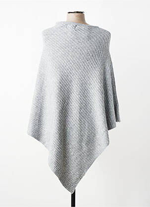 Poncho gri PIECES femeie