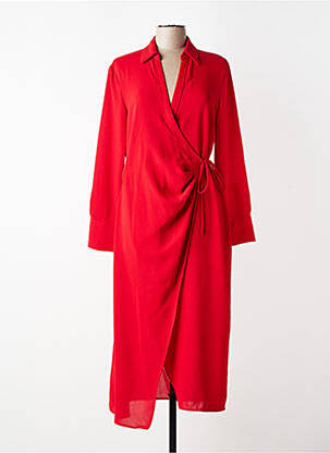 Rochie lungă roșu MANGO femeie