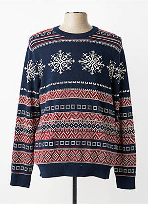 Pulover albastru JACK & JONES bărbat