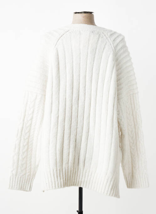 Vestă cu mâneci lungi alb MANGO femme