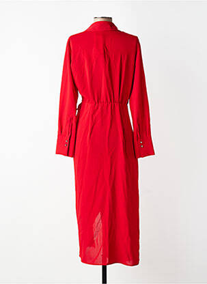 Rochie lungă roșu MANGO femeie