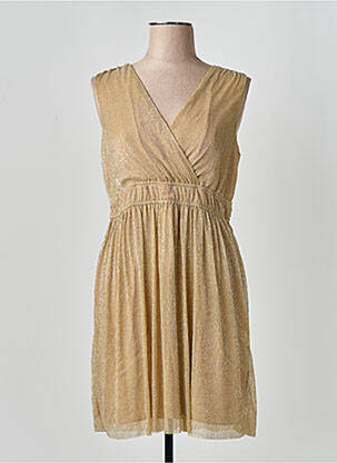Rochie scurtă auriu NAF NAF femeie