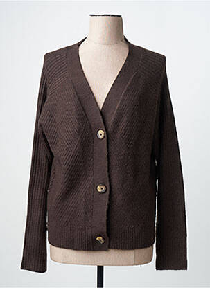 Vestă cu mâneci lungi maro ONLY femme