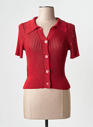 Vestă cu mâneci scurte roșu MANGO femme