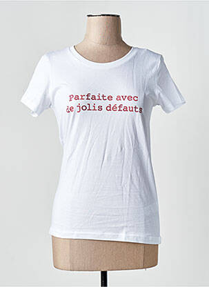Tricou alb MONSIEUR TSHIRT femeie