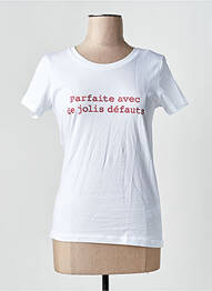Tricou alb MONSIEUR TSHIRT femeie
