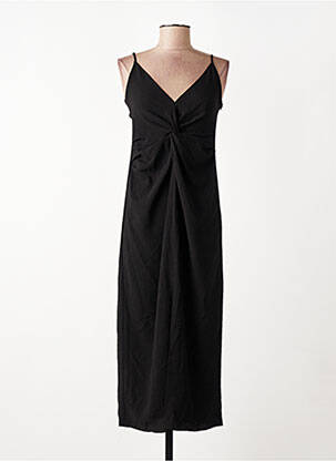 Rochie lungă negru MANGO femeie