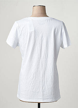 Top alb MONSIEUR TSHIRT femeie
