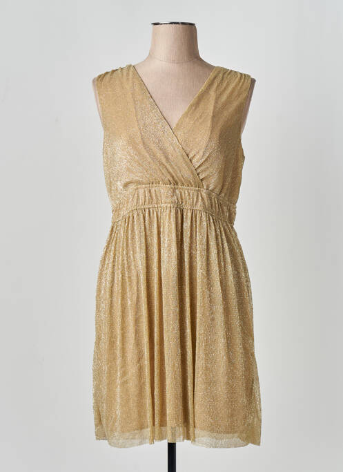 Rochie scurtă auriu NAF NAF femme