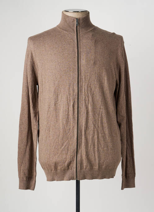 Vestă cu mâneci lungi bej TOM TAILOR homme