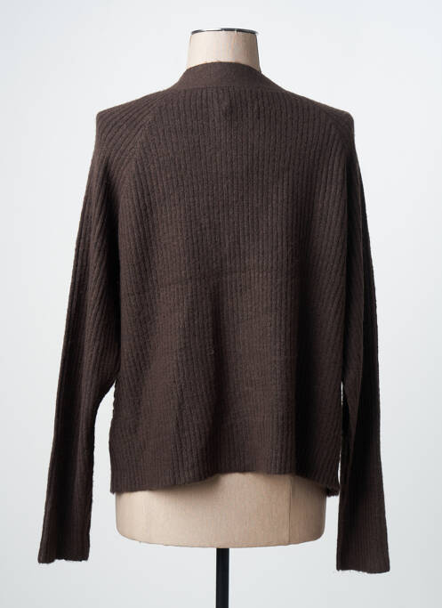 Vestă cu mâneci lungi maro ONLY femme