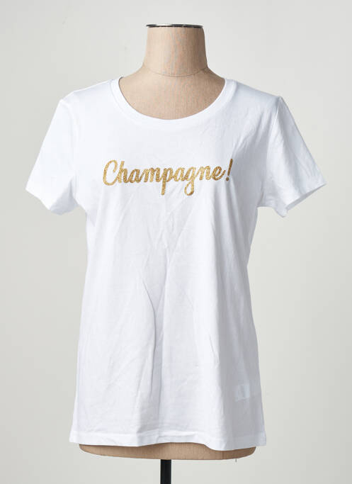 Top alb MONSIEUR TSHIRT femme