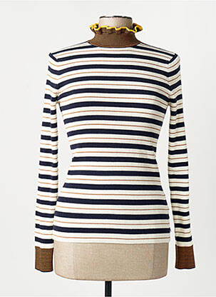 Pulover cu guler înalt bej SCOTCH & SODA femme