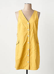 Rochie scurtă galben MANGO femeie
