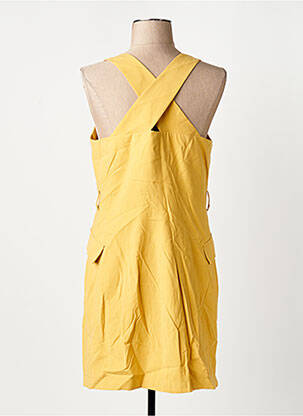 Rochie scurtă galben MANGO femeie