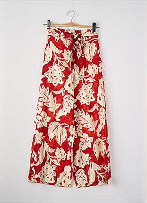 Pantalon larg roșu MANGO femme