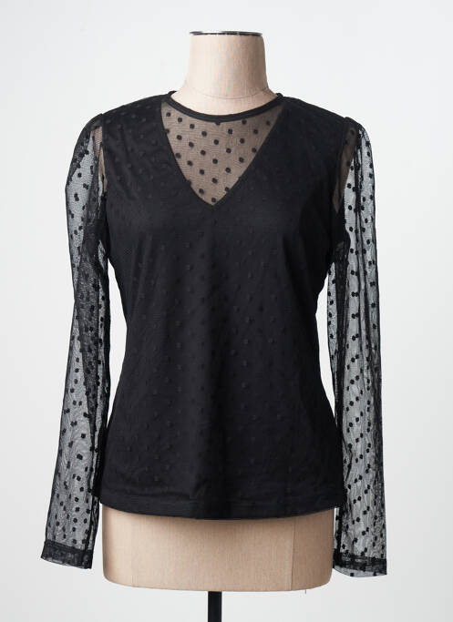 Top negru MORGAN femme