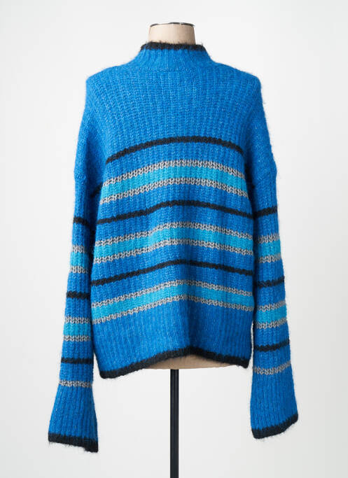 Pulover cu guler înalt albastru VILA femme