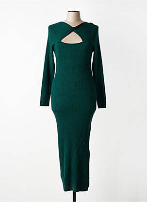Rochie lungă verde MORGAN femeie