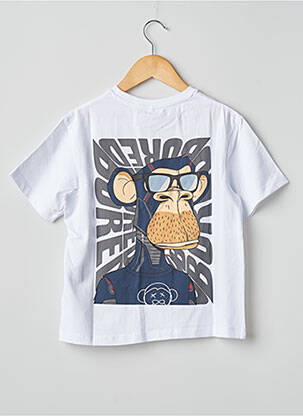Tricou alb NAME IT băiat