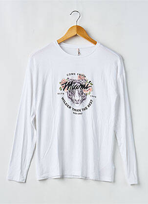 Tunică mâneci lungi alb KIDS ONLY fille