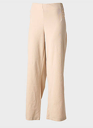 Pantalon drept bej MULTIPLES femeie