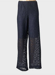 Pantalon larg albastru MULTIPLES femme