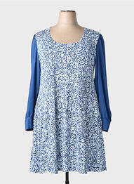 Rochie midi albastru MULTIPLES femme