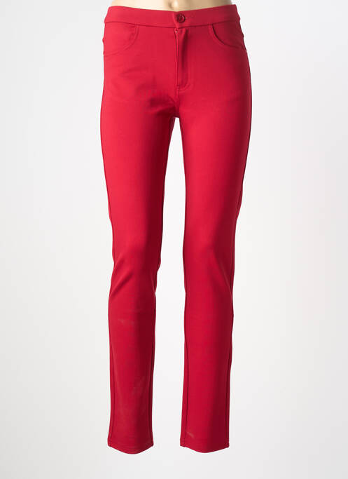 Pantalon drept roșu MULTIPLES femme