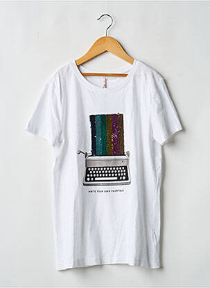 Top alb KIDS ONLY fille