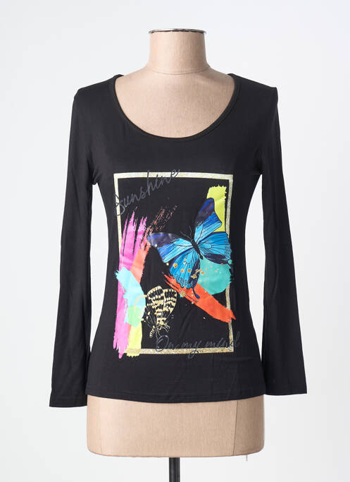 Tricou negru MULTIPLES femme