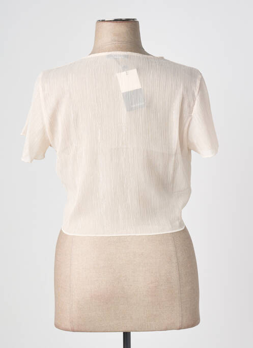 Vestă cu mâneci scurte bej MULTIPLES femme